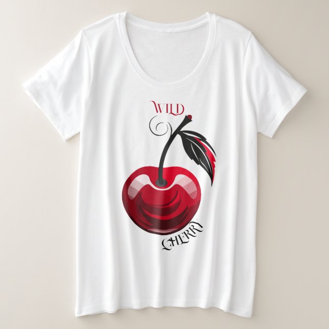 Wild Cherry  Plus Size T-Shirt (Design Front)