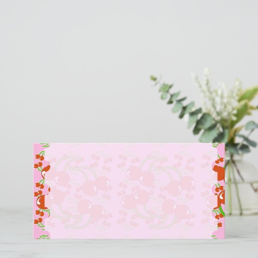 Wild Cherry Stationery (Standing Front)