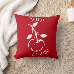 Wild Cherry Throw Pillow