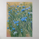 Wild Chicory and Weeds Poster