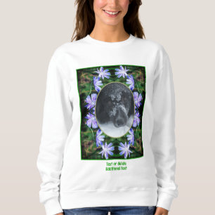 Wild Chicory Flowers Frame Create Your Own Photo Sweatshirt