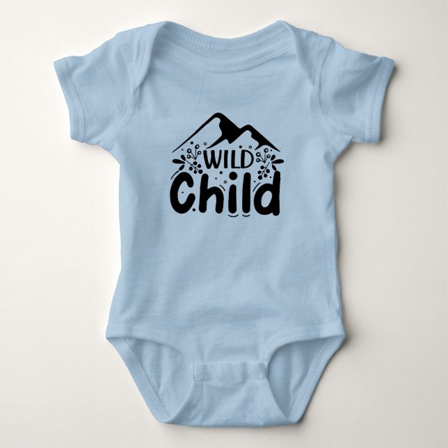 Wild Child Adventure Baby Bodysuit (Front)