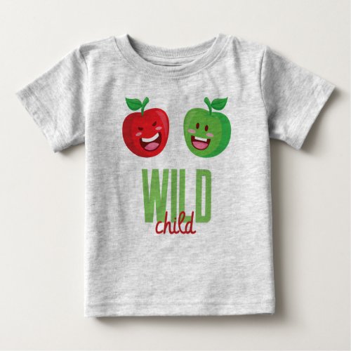 Wild Child Apples Baby T_Shirt