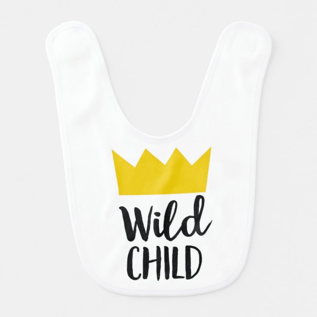Wild Child Baby Bib (Front)