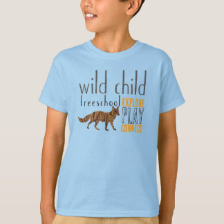 Wild Child Fox Design Dark T-Shirt