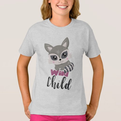 Wild Child Girls Hanes TAGLESS T_Shirt