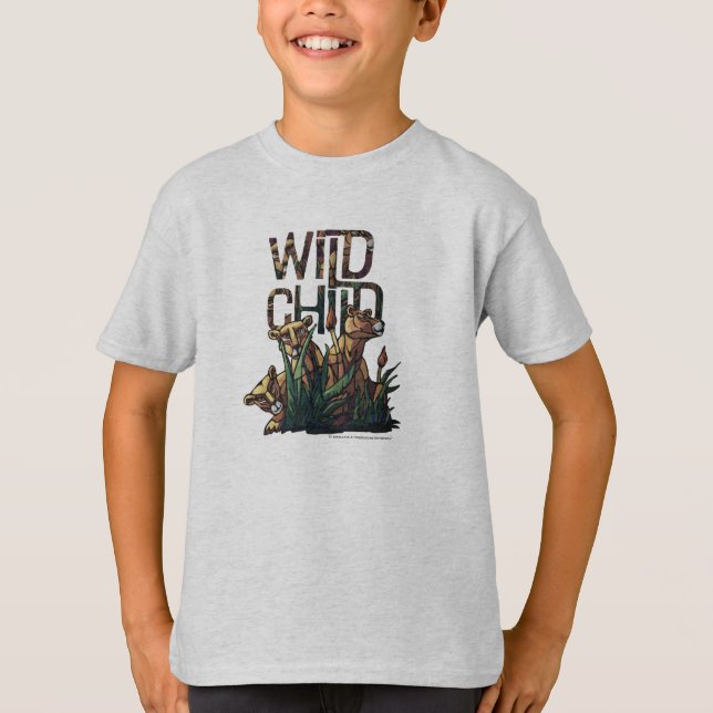 Wild Child Lion Cubs Kids Tee (Front)