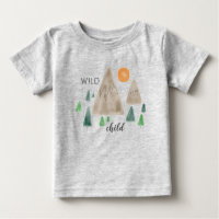 “Wild Child” Mountains Baby T-Shirt