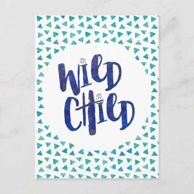 Wild Child Quote Postcard (Front)