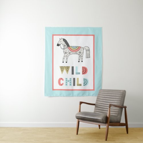 Wild Child Scandia Horse Nursery  Tapestry