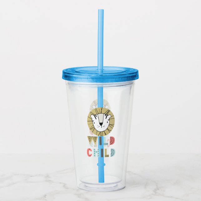 Wild Child Scandia Lion  Acrylic Tumbler (Front)
