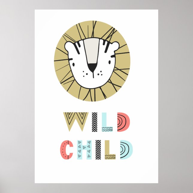 Wild Child Scandia Lion Poster (Front)