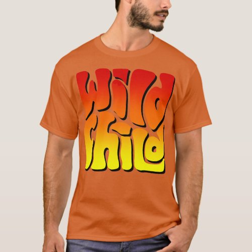 Wild Child Sunshine Colors Word Art T_Shirt