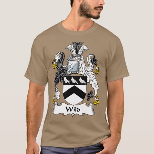 Wild Coat of Arms Family Crest  T_Shirt
