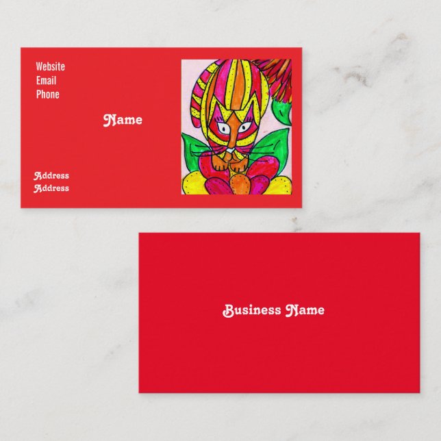 Wild Colorful Business Card (Front/Back)