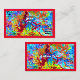 Wild Colorful Business Card