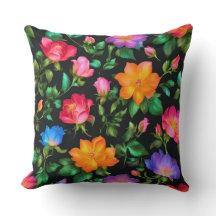 Wild Colorful Roses Pattern