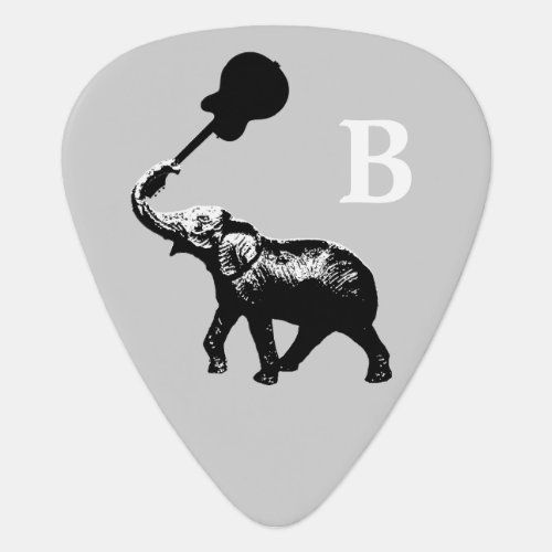 Wild  Cool  Black Elephant Custom Guitar Pick