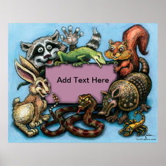 Wild Critters Poster