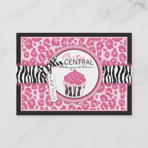 Customizable Wild Cupcake CP Business Card
