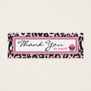 Wild Cupcake WP TY Skinny Gift Tag