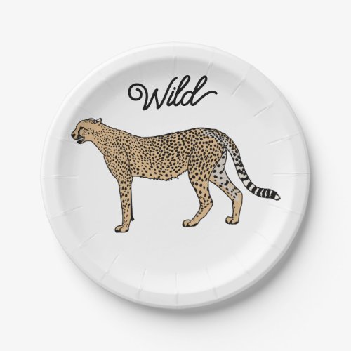 Wild Custom Cheetah Paper Plates