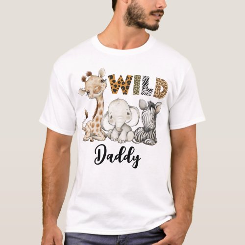 Wild Dad of the Birthday Boy Safari T_Shirt