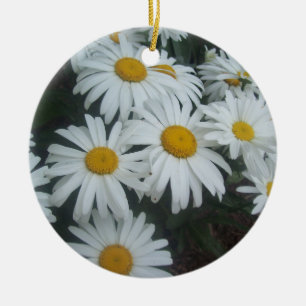 Wild Daisies Ceramic Ornament