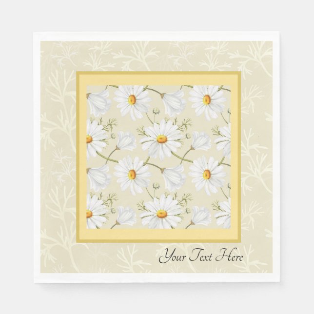 Wild Daisies Paper Napkin (Front)
