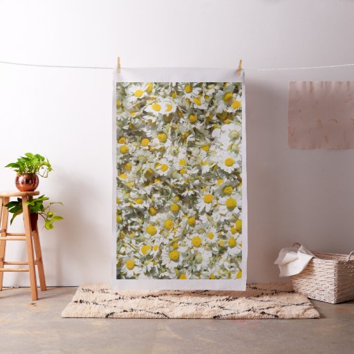 Wild daisies pattern fabric