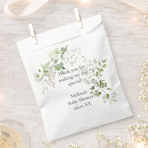 Wild Daisy Blooms Custom Thank You Favor Bags