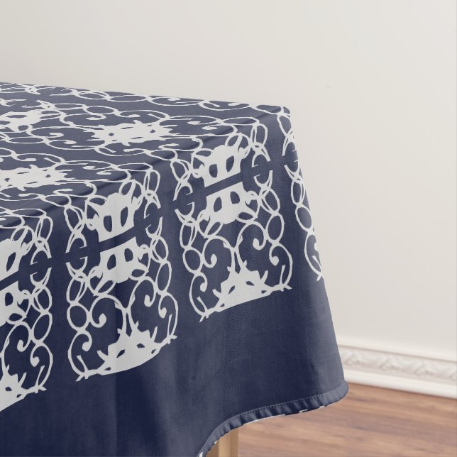 Wild Damask Pattern Tablecloth (In Situ)