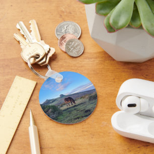 Wild Dartmoor Pony Horse Keychain