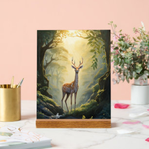 Wild Deer Forest Acrylic Wall Art Acrylic Sign