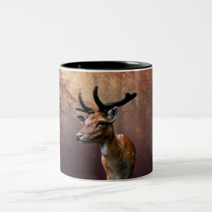 Wild Deer Two-Tone Coffee Mug