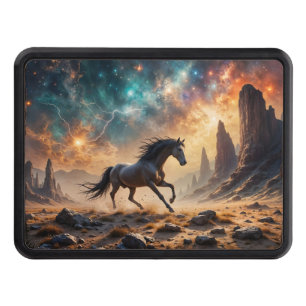 Wild Desert Stallion Nebula stars lightning Hitch Cover