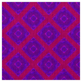 Wild Diamonds in Red and Purple Fabric