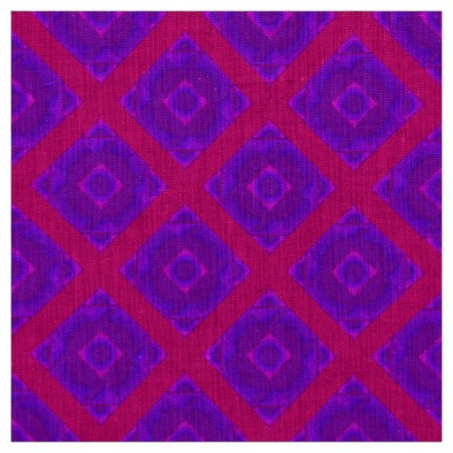 Wild Diamonds in Red and Purple Fabric