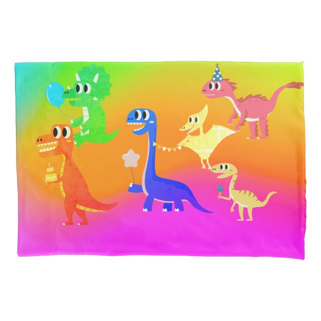 wild dinosaurs  pillow case (Front)