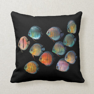 Wild Discus Throw Pillow