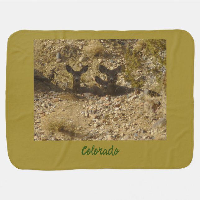 Wild Does Baby Blanket (Horizontal)