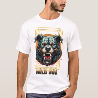 "Wild Dog" Fierce Graphic Design T-Shirt