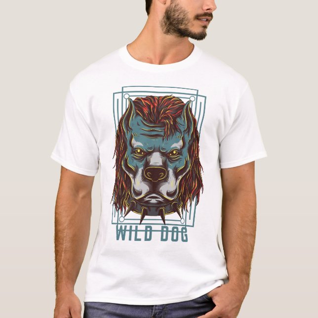 Wild Dog Head T-shirt (Front)