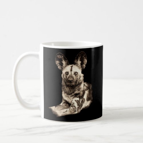 Wild Dog Making Eye Contact Coffee Mug