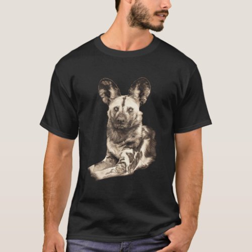 Wild Dog Making Eye Contact T_Shirt