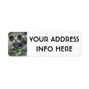 WILD DOG PUPPY LABEL