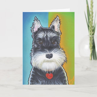Wild Dog Schnauzer Card