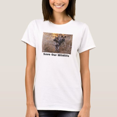 Wild Dogs Save Our Wildlife T_Shirt