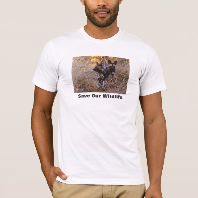 Wild Dogs Save Our Wildlife T-Shirt (Front)