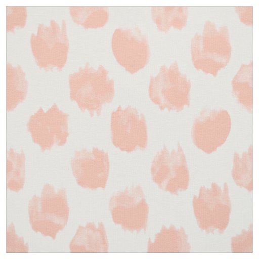 peach polka dot fabric